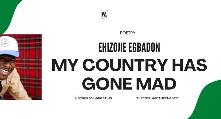 POETRY: MY COUNTRY HAS GONE MAD | EHIZOJIE EGBADON